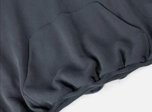 เสื้อฮู้ดดี้ผู้ชายทรงโอเวอร์ไซส์ ผ้าคอตตอนผสมโพลีเอสเตอร์ พิมพ์ลายยางนูน ล้างสีแบบแอซิด แห้งเร็ว เป็นมิตรต่อสิ่งแวดล้อม ไหล่ตก - Product Image 4