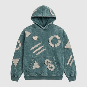 Casual men embroidered <b>hoodie</b> offers <b>soft</b> warmth detailed stitching and easy styling for daily wear travel and leisure time - Product Image 3