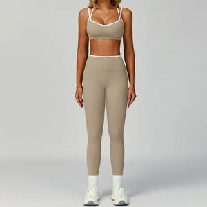 Pantalon de yoga taille haute à jambes larges avec poches latérales, extensible, pour le sport et le fitness, pour femme - Product Image 4