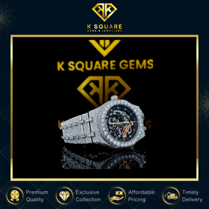 Leader dans la fourniture de montres de luxe à mouvement quartz analogique automatique VVS de qualité supérieure, nouveau design, bracelet en silicone, en vente - Product Image 2