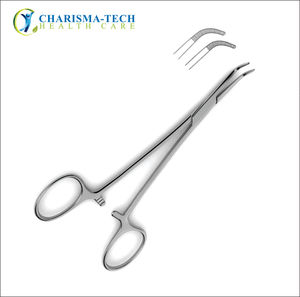 Forceps Stainless Steel Surgical Grade <b>Right</b> <b>Angle</b> Gall duct <b>Clamp</b> For Hemostasis & Tissue Occlusion - Product Image 1