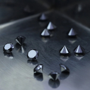 Diamants noirs naturels ronds de 9,7 mm, 3,5 carats, pour la création de bijoux fins, diamants en vrac d'Inde, livraison gratuite, prix de gros. - Product Image 5