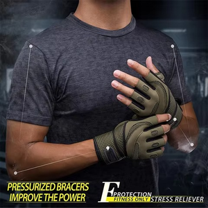 Guantes Deportivos Imra Impex Transpirables Antideslizantes de Medio Dedo para Gimnasio, Mujeres y Hombres, de Cuero, con Soporte para Muñeca, para Levantamiento de Pesas, Ciclismo y Deportes - Product Image 4