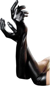 Luxury Women’s <b>Long</b> Leather <b>Gloves</b> – Genuine Sheepskin Arm Sleeves Fashion <b>Gloves</b> - Product Image 5