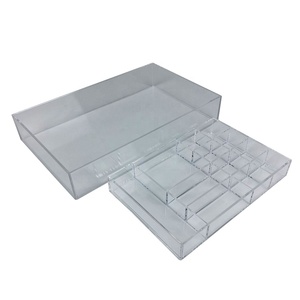 Cajón acrílico Rectangular para cosméticos, organizador de bandeja - Product Image 2