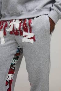 Pantalon de jogging personnalisé pour homme, imprimé sérigraphié, streetwear à manches longues, vêtements décontractés OEM, design personnalisé, bas de tenue - Product Image 4