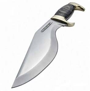 Herramienta artesanal de escritorio de acero inoxidable satinado, hecha a mano, con mango de madera negra, pieza decorativa ejecutiva - Product Image 5