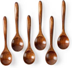 Wooden Serving Spoon Long Handle Eco Friendly Durable Natural Finish Kitchen Dining Utensil - Product Image 3