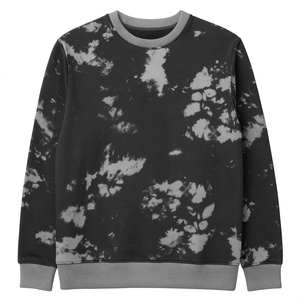Wholesale Unisex Fleece <b>Men's</b> Crew Neck Tie-Dye Sweatshirt Regular Fit Knitted Cotton <b>Pullover</b> Casual Autumn Wear - Product Image 5