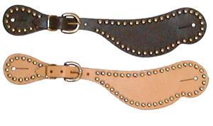 Correas de Cuero Personalizables Estilo Western, Bandas Negras para Montar a Caballo, Accesorios Duraderos para Espuelas de Vaquero, Entrenamiento de Caballos - Product Image 6
