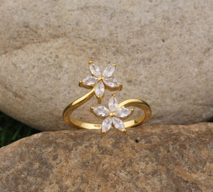 Anillo Apilable Minimalista de Plata 925 con Baño de Oro y Circonitas, Hipoalergénico, Joyería de Boda, Regalo para Damas de Honor, Clásico, Nuevo - Product Image 2