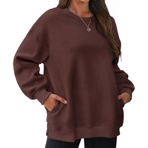 Haute Qualité Coton Blanc Modeste décontracté streetwear Drop Shoulder chiffres respirant Eco friendly hoodies Tricoté - Product Image 1