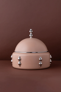 Boîte de rangement décorative en métal noir de luxe avec couvercle, pot décoratif, organisateur de décoration moderne pour la maison, plat de service, réchaud. - Product Image 4