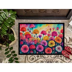 Oeillets en couleur tapis de porte lavable antidérapant à poils bas 24H X 36W tapis d'entrée intérieur extérieur pour porte d'entrée - Product Image 3