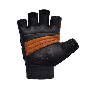 Gants de musculation en cuir demi-doigts unisexes avec rembourrage renforcé et support de poignet pour l'entraînement et la force athlétique - Product Image 3