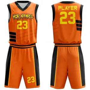 Vêtements de sport athlétiques pour hommes adultes en polyester respirant de haute qualité avec des graphismes d'équipe vibrants, uniforme de basket-ball - Product Image 2
