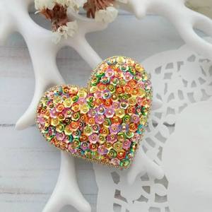 Handcrafted Embroidery Beaded Floral Bouquet Brooch <b>Pin</b> Luxury Wearable Art - Product Image 1