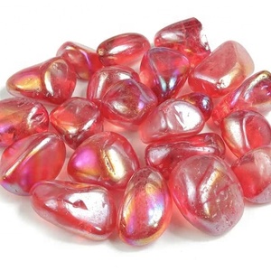 Pierre de guérison en Quartz Aura rouge, pierre de guérison, cristal Aqua - Product Image 1