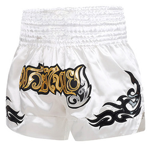Proveedor de Pantalones Cortos de Muay Thai al por Mayor, Pantalones Cortos Tailandeses de Satén Personalizados, Cintura Alta, Fábrica de Exportación OEM - Product Image 5