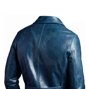 Chaqueta de invierno de cuero genuino de alta calidad para hombre que ofrece comodidad, calidez y un atractivo de moda atemporal. - Product Image 5