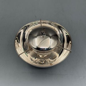 Silver Peacock Design Pedestal Serving Bowl, Elegant Metal Centerpiece Bowl <b>for</b> Dining <b>Table</b>, Home Decor and Special Occasion - Product Image 3