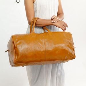 Bolsa de lona grande de diseñador personalizado de fabricante, bolsa de lona de viaje de cuero genuino de grano completo para hombres, bolsas de noche de fin de semana de lujo - Product Image 6