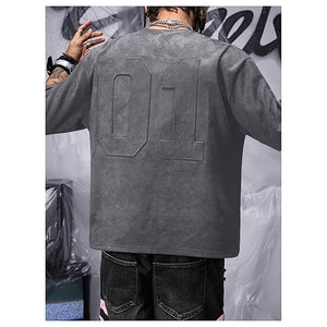 Men's Vintage Short Sleeve T-Shirt Summer Punk <b>Hip</b> Hop Streetwear Graphic Tee Casual Cotton Crewneck Retro Style Fashion Top - Product Image 3