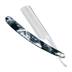 Navaja de afeitar recta para hombre de marca privada, de sándalo y acero inoxidable, para barbería - Product Image 4