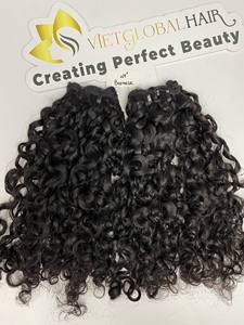 100% cheveux humains bruts birmans bouclés trame extensions de cheveux meilleur prix d'usine qualité supérieure - Product Image 2