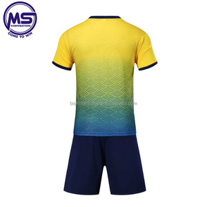 Maillots de football personnalisés en gros, différentes couleurs, avec votre propre logo, ensembles uniformes de football pour hommes, 100% polyester, séchage rapide - Product Image 3