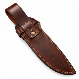 Étui à couteaux en cuir de qualité supérieure, artisanat en cuir classique, construction protectrice, parfait pour la collection, le rangement et l'organisation des couteaux - Product Image 2