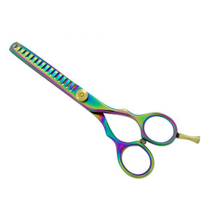 Professional <b>Barber</b> Thinning Scissors German Stainless Steel Sharp <b>Blade</b> Tip Multi Color Salon Use Gold Screw - Product Image 5