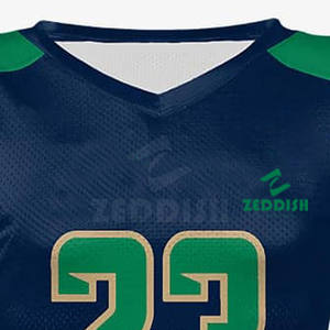 Maillot de football américain respirant à manches courtes de haute qualité à prix abordable fabriqué au Pakistan pour hommes 100% polyester - Product Image 5