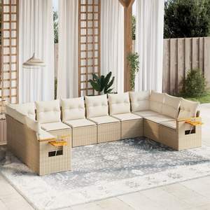 Conjunto de Sofás de Jardín Color Beige - Product Image 1