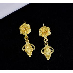 เครื่องประดับสตรีชุบทองหรูหราต่างหูยาวพิเศษต่างหูทองชุบทองเครื่องประดับต่างหูออกแบบล่าสุดสำหรับผู้หญิง - Product Image 5