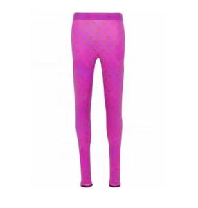 High Waist Full Length Breathable Seamless Eco-Friendly Spandex <b>Polyester</b> Knitted Stretchy Sporty Women's Activewear <b>Leggings</b> - Product Image 5
