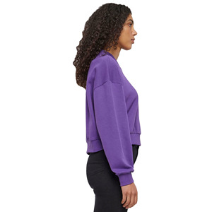 Sudadera Corta de Manga Larga para Mujer, Tejida en Algodón y Felpa, con Logotipo Bordado Personalizado, Ecológica, Antiarrugas, Transpirable, Tallas Grandes - Product Image 4