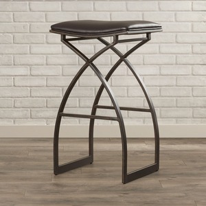 Tabouret de bar industriel avec assise en bois et structure en métal, hauteur réglable, design moderne pour bar à domicile ou comptoir de cuisine - Product Image 6