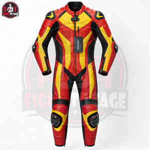 ชุดแข่งรถมอเตอร์ไซค์หนังแท้ 1 ชิ้น ชุดขับขี่มอเตอร์ไซค์ ป้องกันทั้งตัว ชุดแข่งหนังแท้พร้อมโลโก้สั่งทำ - Product Image 6