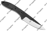 UA Supplies Couteau à lame pointue martelée, aspect vintage, forgé à la main, en acier à haute teneur en carbone 1095, ultra-affûté, ultra-résistant, pour survie industrielle