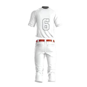 Ensemble d'uniformes de baseball professionnel Vêtements de sport respirants de haute qualité avec broderie de logo personnalisé Emballage professionnel de grande taille - Product Image 2
