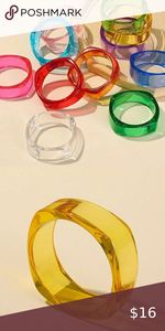 Custom Epoxy <b>Resin</b> Bangles with Dried Flowers Handmade Fashion Accessories - Product Image 6