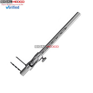 Jauge à calibre coulissant de 5 pouces (0-80 mm) en acier inoxydable, instrument de mesure de précision pour implantologie dentaire - Product Image 2