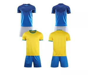 Maillots de football personnalisés en gros GAF, pas chers, en ligne, pour hommes, 2 pièces, manches courtes, séchage rapide, 100% polyester, uniforme de football pour équipes - Product Image 4