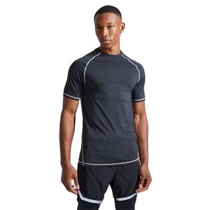 Camisetas de Gimnasio para Hombre de Manga Corta, de Alta Calidad, OEM, Personalizadas, Ajustadas, de Poliéster Elástico y Material Resistente - Product Image 2