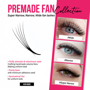 CharmLash Productos para Pestañas al por Mayor, Abanicos de Pestañas Preformados, Extensiones de Pestañas Ligeras, Simétricas, Volumen sin Esfuerzo, Tallo Corto - Product Image 6