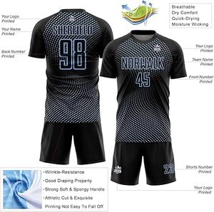 Dernier design, uniforme de football 100% polyester, nouveau style, pour adultes, couleur personnalisée, logo personnalisé, séchage rapide, haute qualité - Product Image 3