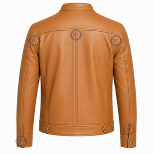 Chaqueta de Moda Casual de Piel de Oveja Auténtica de Primera Calidad para Hombre, Fabricante Personalizado OEM ODM, Lazib Sports Transpirable - Product Image 5