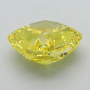 Vibrant Fancy Yellow <b>Cushion</b> Cut Loose Diamond VS1 Certified 2 Carat Gemstone for Wholesale Jewelry Making and Custom Design - Product Image 3