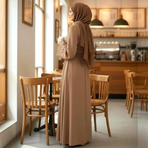 Vente flash : Abaya pour femmes, robe longue musulmane islamique, robe modeste longue avec manches longues pour le Ramadan, l'Aïd et le quotidien - Product Image 3